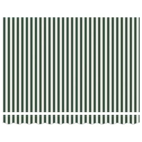  Napellenző ponyva Zöld és Fehér 235 x 195 cm Poliészter