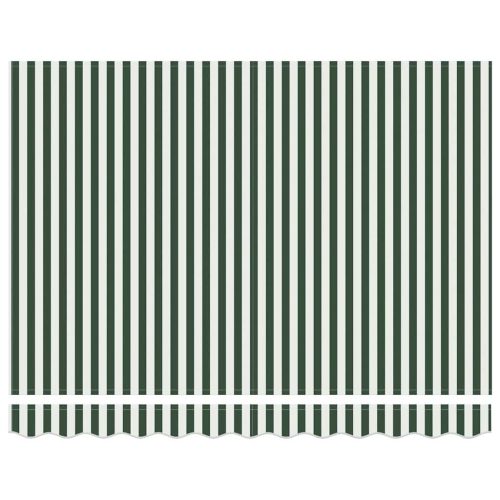  Napellenző ponyva Zöld és Fehér 330 x 245 cm Poliészter