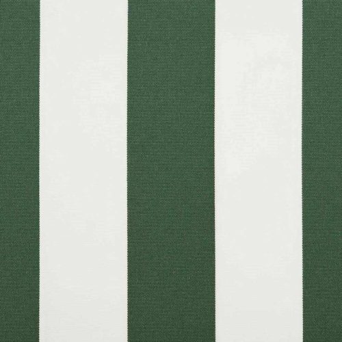  Napellenző ponyva Zöld és Fehér 330 x 245 cm Poliészter