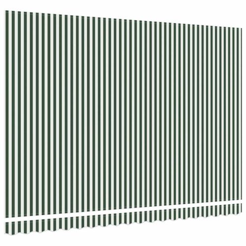  Napellenző ponyva Zöld és Fehér 430 x 345 cm Poliészter