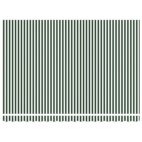  Napellenző ponyva Zöld és Fehér 430 x 345 cm Poliészter