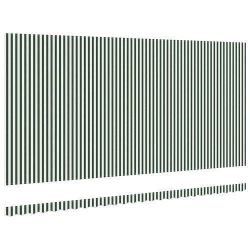  Napellenző ponyva Zöld és Fehér 580 x 295 cm Poliészter