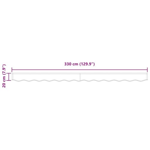  Pavilon Díszítő Szegély Bézs 330 x 20 cm Vászon