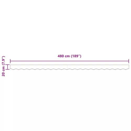  Pavilon Díszítő Szegély Bézs 480 x 20 cm Vászon