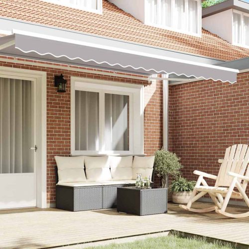  Pavilon Díszítő Szegély Világosszürke 380 x 20 cm Vászon