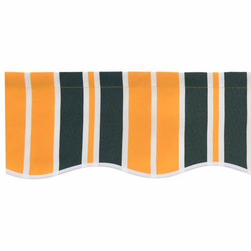  Pavilon Díszítő Szegély Zöld és sárga 380 x 20 cm Vászon