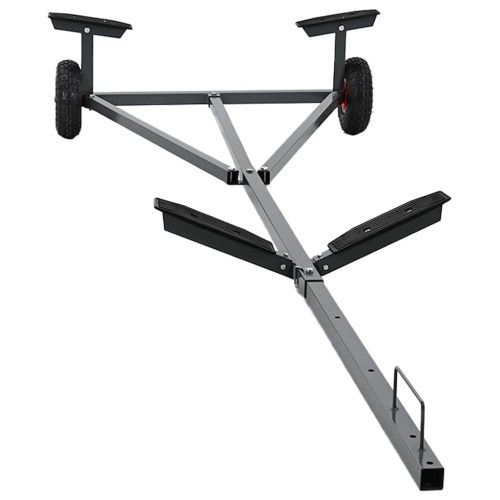  Csónakpótkocsi Ezüst 302 x 107 x 42 cm Acél