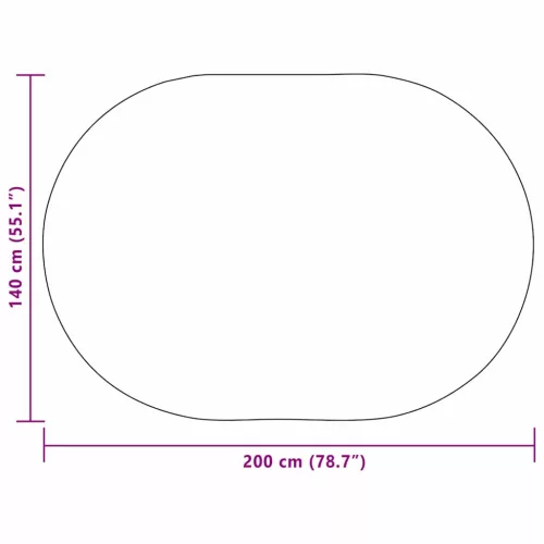  Szőnyeg Barna 140 x 200 cm PP