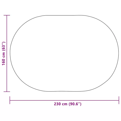  Szőnyeg Barna 160 x 230 cm PP