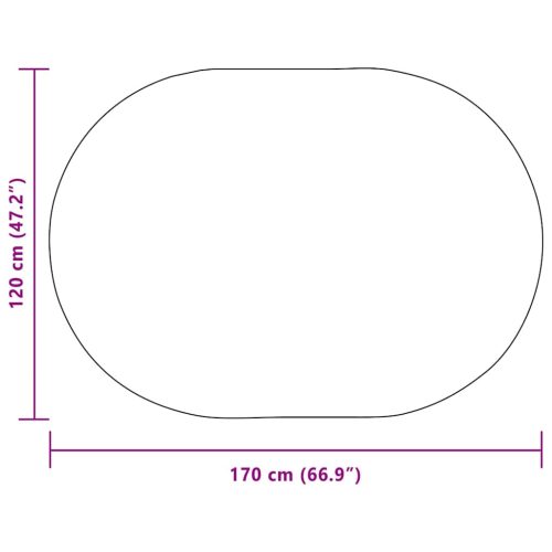  Szőnyeg Krémszínű 120 x 170 cm PP