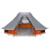  családi tipi sátor szürke és narancs 6 fős vízálló
