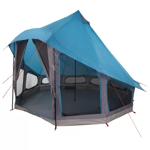  Családi Sátor Tipi Kék 6-Fős Vízálló