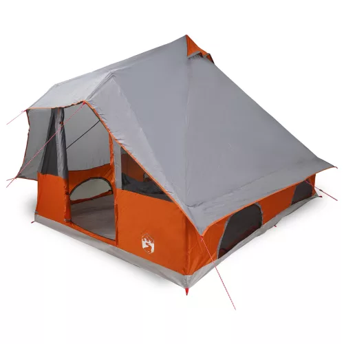  Családi sátor Tipi Szürke és Narancs 8 Fős Vízálló