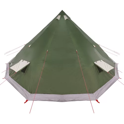  Családi sátor Tipi zöld 12 fős vízálló