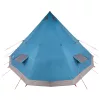  Családi Sátor Tipi Kék 12-Fős Vízálló