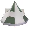  Családi sátor Tipi Zöld 12-Fős Vízálló