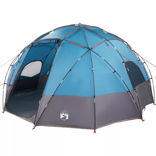  Sátor tetővel légi szellőzőnyílással Kék Nagy Poliészter és üvegszál