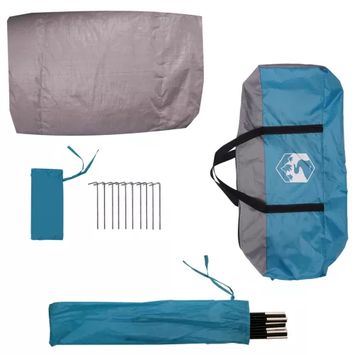  Sátor tetővel légi szellőzőnyílással Kék 268 x 240 x 191 cm