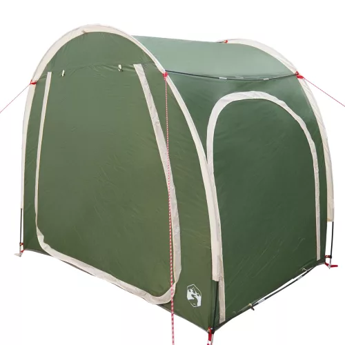  Kerékpártároló sátor tetővel tárolóval légi szellőzőnyílással Zöld