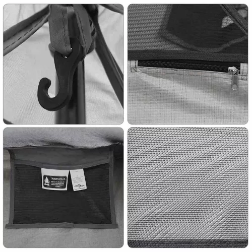  Belső sátor Fekete 240 x 160 x 133 cm Háló