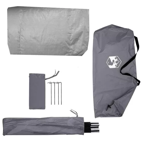  Sátor tetővel Egyéb Szürke és fekete 236 x 150 x 136 cm