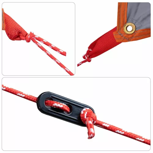  Vízhatlan ponyva tetővel Szürke és narancs