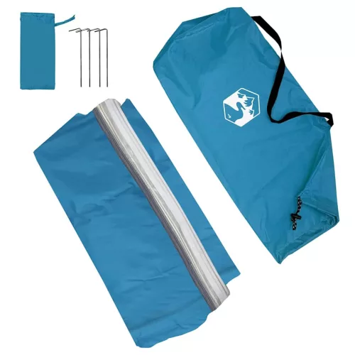  Sátor tetővel Egyéb légi szellőzőnyílással Kék és Fekete 190 x 150 x 185 cm