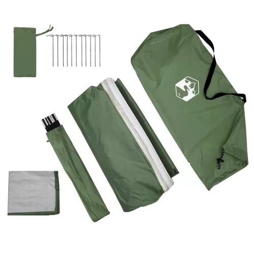  Csomagtérajtó sátor tetővel Zöld 194 x 180 x 210 cm taft