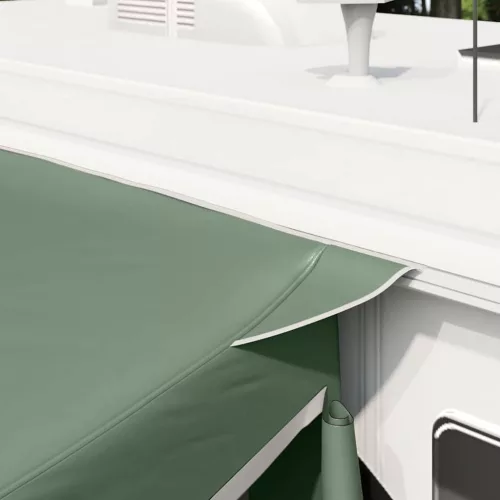  Csomagtérajtó sátor tetővel Zöld 285 x 255 x 245 cm taft