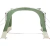  Karaván Sátor tetővel tárolóval Zöld 330 x 250 x 245 cm