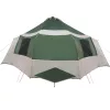  Kabin sátor tetővel tárolóval Zöld és Fehér 405 x 405 x 273 cm