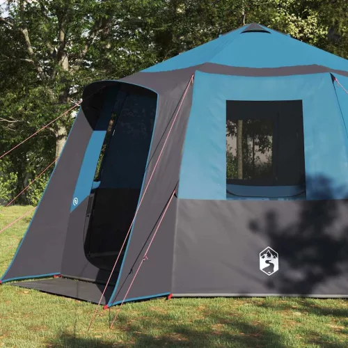  Kabin sátor tetővel tárolóval Kék és Szürke 405 x 405 x 273 cm
