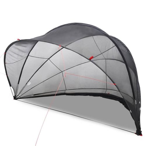  Medence kupola Fekete 500 x 500 x 236 cm