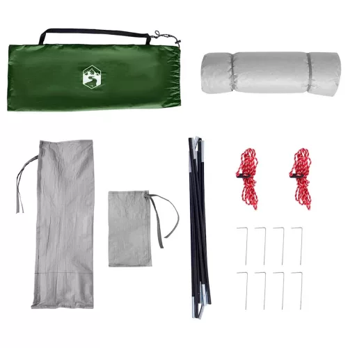  Sátor tetővel Egyéb Zöld és Fekete 280 x 220 x 176 cm