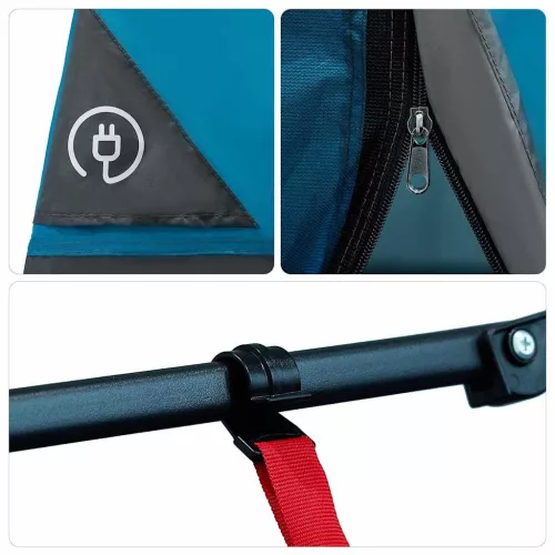  Sátor tetővel Egyéb Kék és Fekete 280 x 220 x 176 cm