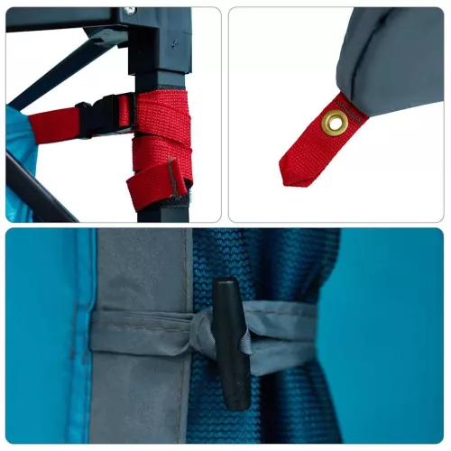  Sátor tetővel Egyéb Kék és Fekete 280 x 220 x 176 cm