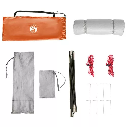  Sátor tetővel Egyéb Szürke és Narancs és Fekete 280 x 220 x 176 cm