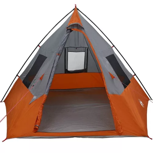  Sátor tetővel Egyéb Szürke és Narancs és Fekete 383 x 338 x 217 cm