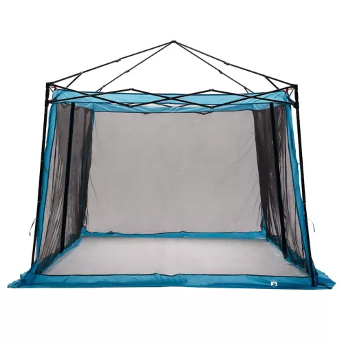  Sátor tetővel Egyéb légi szellőzőnyílással Állítható Kék és Fekete 303 x 303 cm