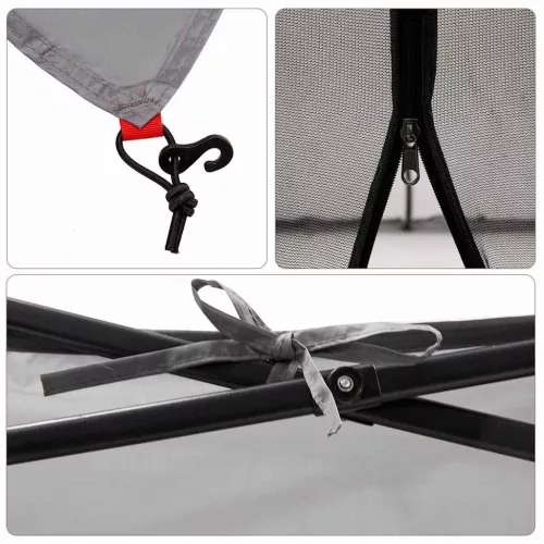  Mesh Belső Sátor Szürke 303 x 303 cm