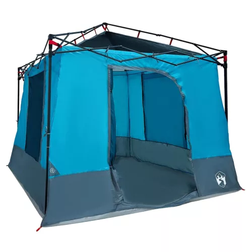  Sátor tetővel Egyéb légi szellőzőnyílással Kék és Fekete 290 x 288 cm