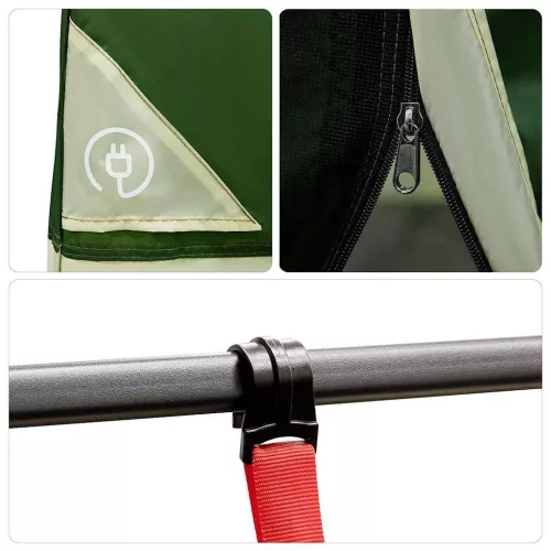  Családi belső sátor Zöld 520 x 520 x 190 cm