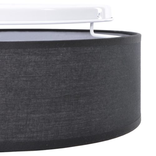  Mennyezeti Lámpa Beépített Fekete Ø 30 cm Szövet E27