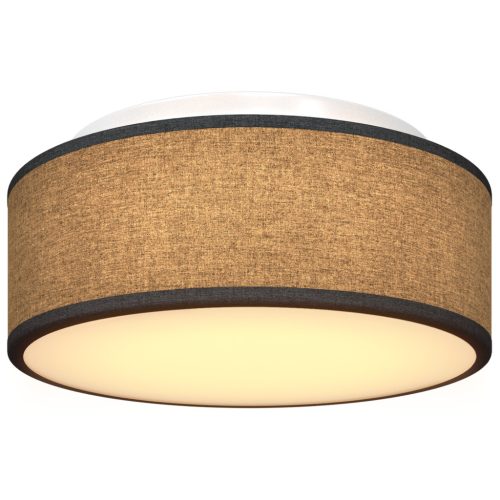  Mennyezeti Lámpa Beépített Fekete Ø 30 cm Szövet E27