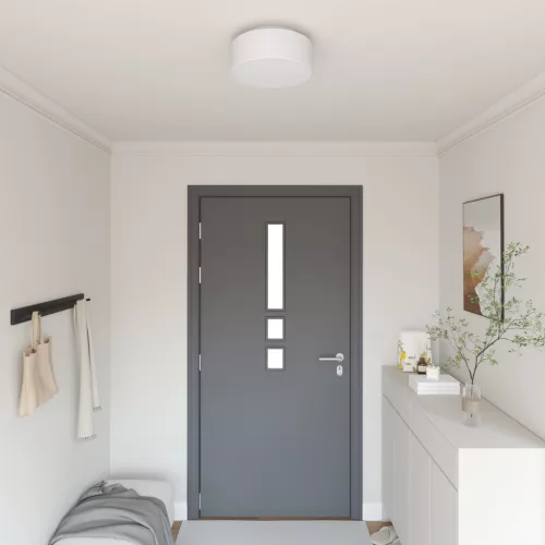  Mennyezeti Lámpák Flush Mount Fehér Ø 30 cm Szövet E27