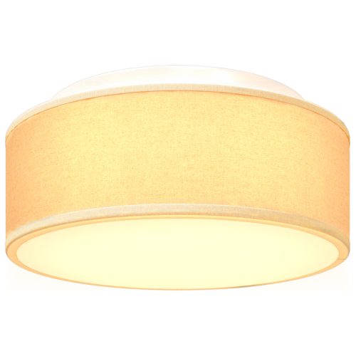  Mennyezeti Lámpák Flush Mount Fehér Ø 30 cm Szövet E27