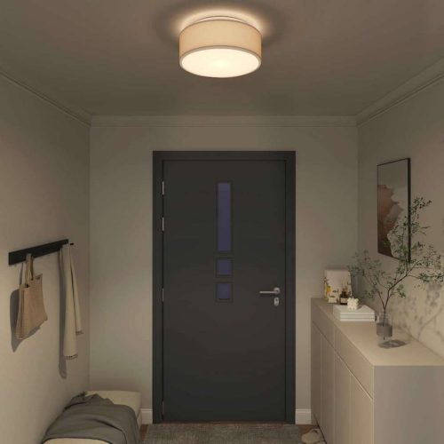  Mennyezeti lámpa Tópszínű 38 x 38 x 13,5 cm szövet