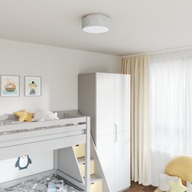    Mennyezeti Lámpák Csillagos Lámpaernyővel Szürke Ø 30 cm E27