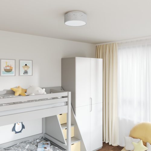  Mennyezeti Lámpák Csillagos Lámpaernyővel Szürke Ø 30 cm E27