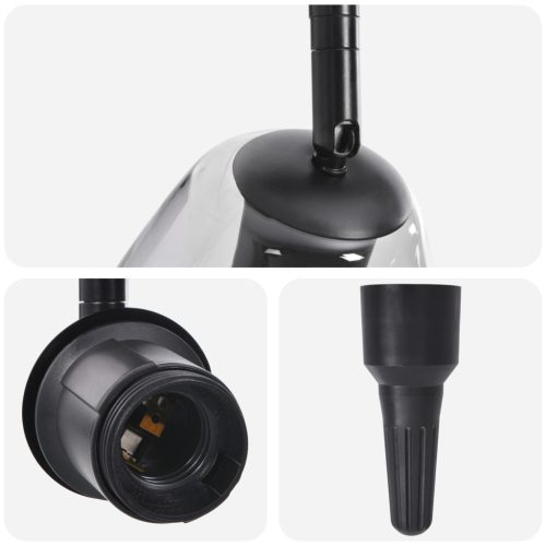  Függő lámpák állítható üveg árnyékolóval antracit E27